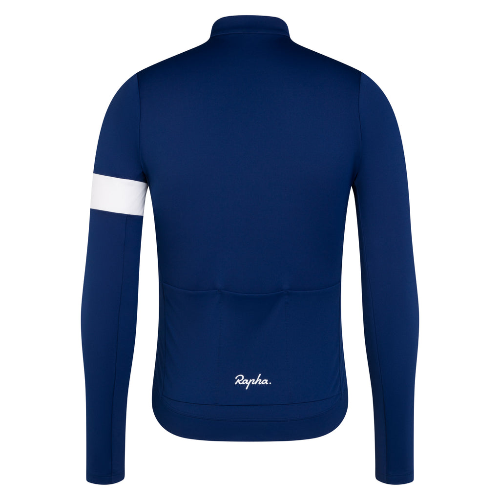 Men's Core Long Sleeve Thermal Jersey - Navy/White