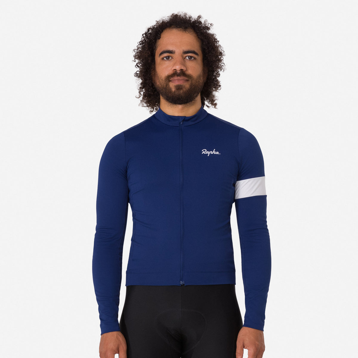 Men's Core Long Sleeve Thermal Jersey - Navy/White