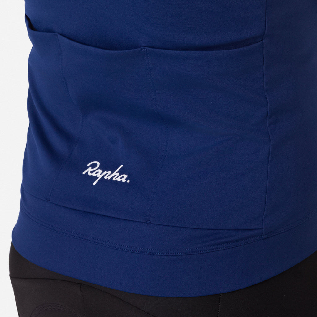 Men's Core Long Sleeve Thermal Jersey - Navy/White