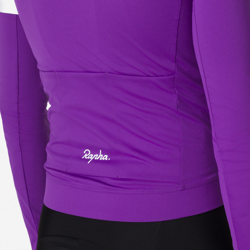 Men's Core Long Sleeve Thermal Jersey - Ultraviolet/White