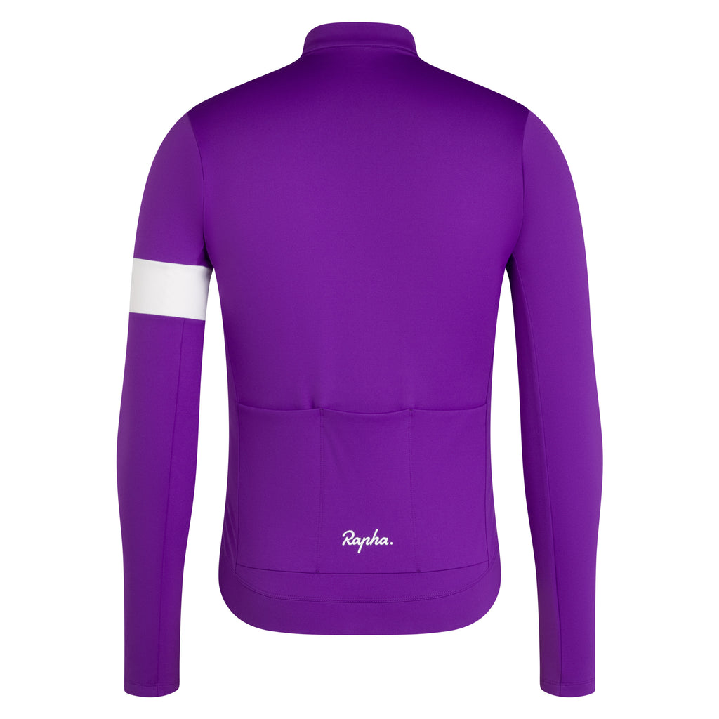 Men's Core Long Sleeve Thermal Jersey - Ultraviolet/White