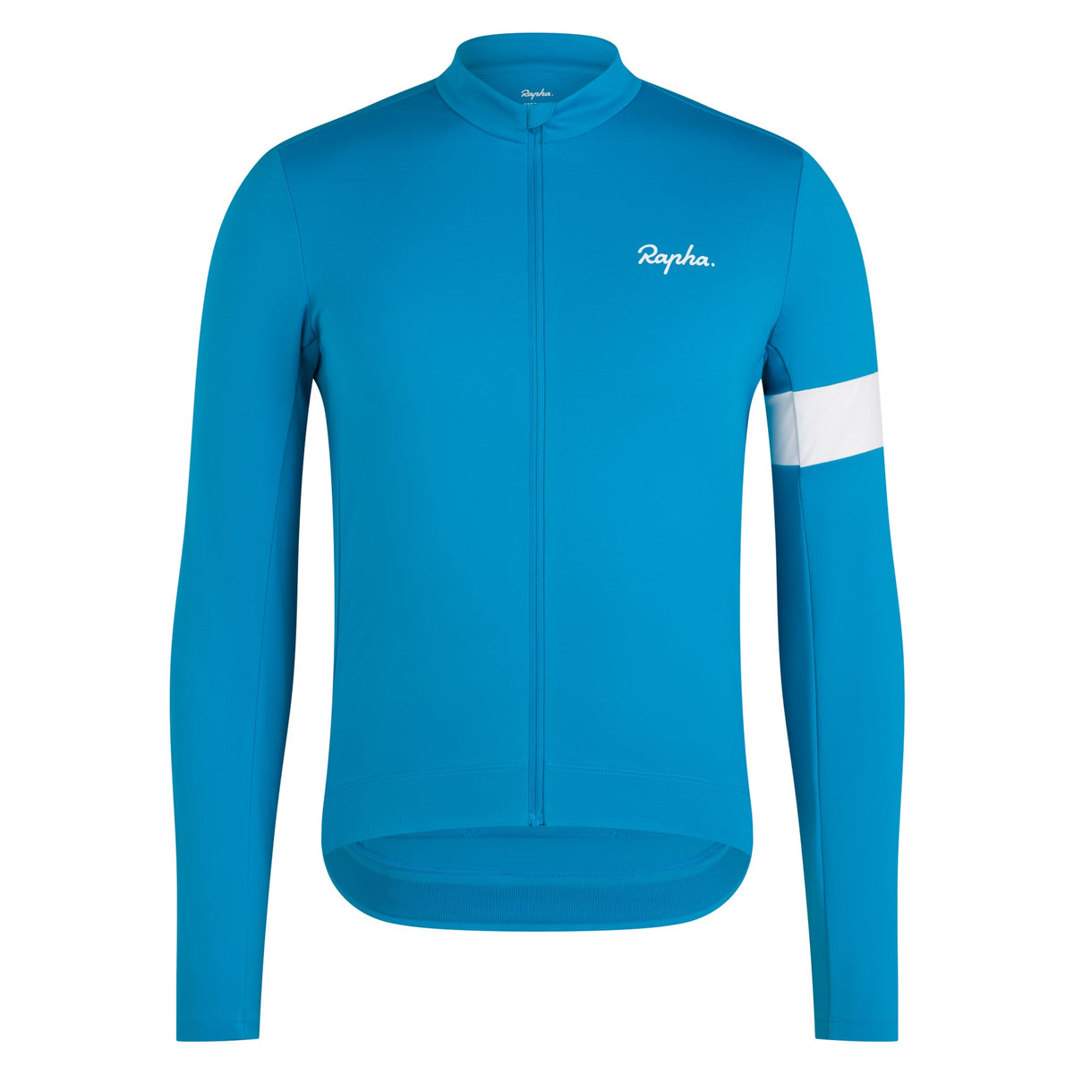 Men's Core Long Sleeve Thermal Jersey - Teal Blue/White