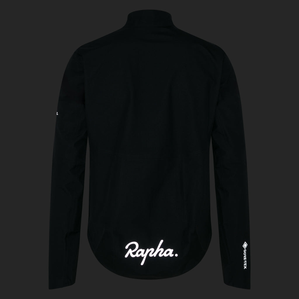 Men's Rapha Gore-Tex Rain Jacket - Black/Silver