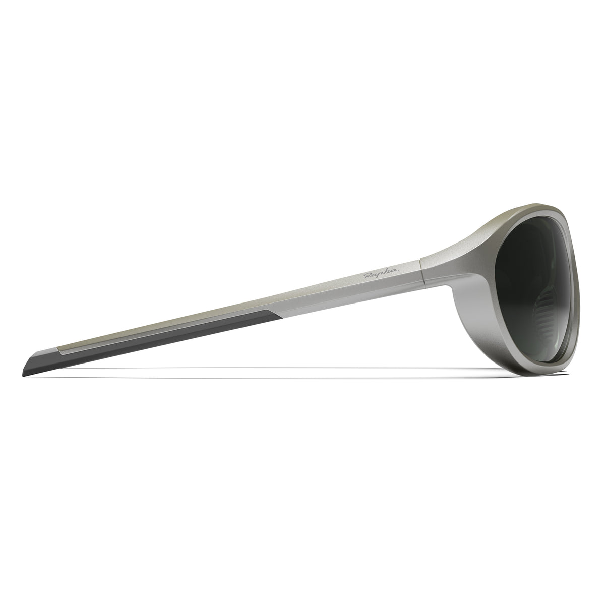 Dalton Glasses - Silver Metallic / Green
