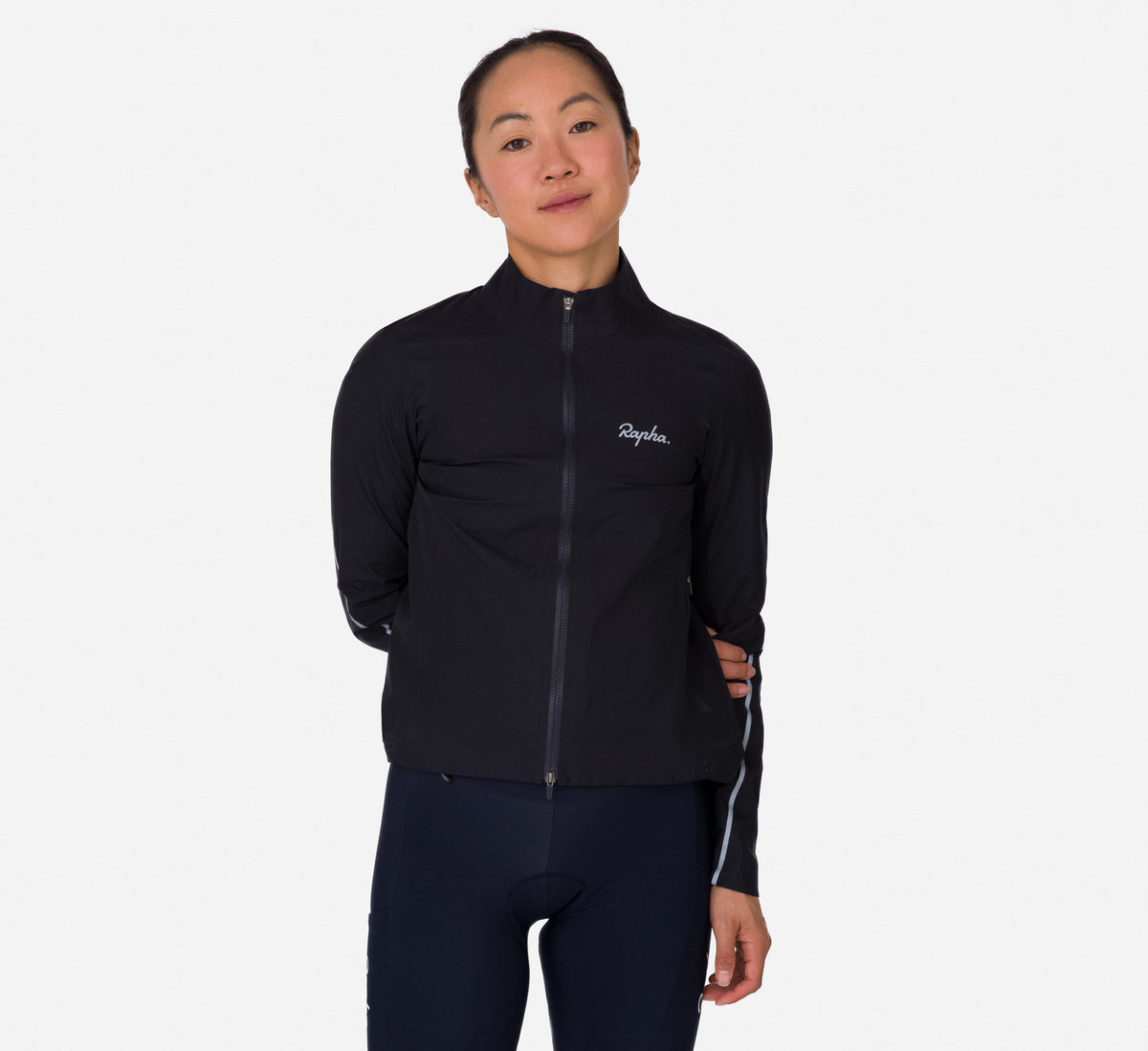 Women's Rapha Gore-Tex Rain Jacket - Black/Silver