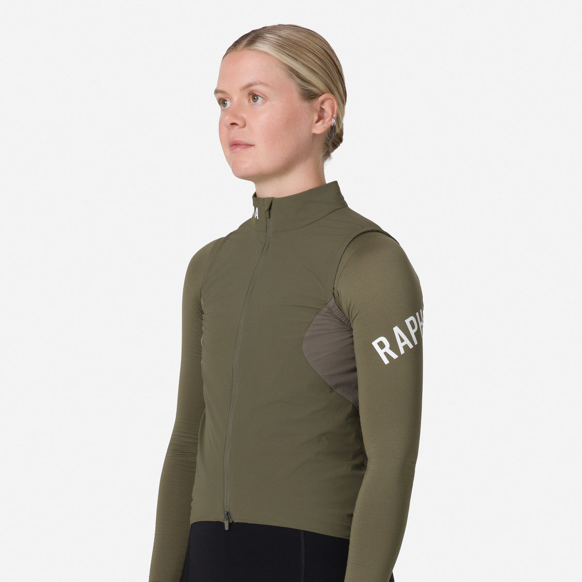 Women's Pro Team Insulated Gilet - Moss Green/White