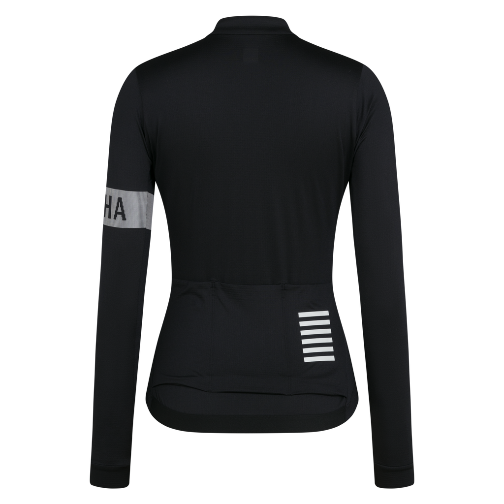 Women's Pro Team Long Sleeve Midweight Jersey II - Black/White