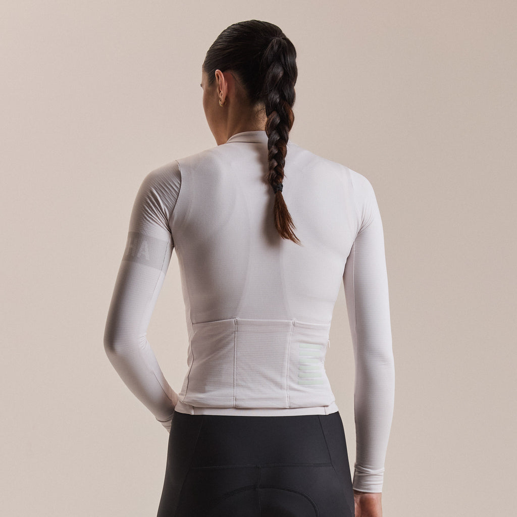 Women's Pro Team Long Sleeve Midweight Jersey II - Blush/White