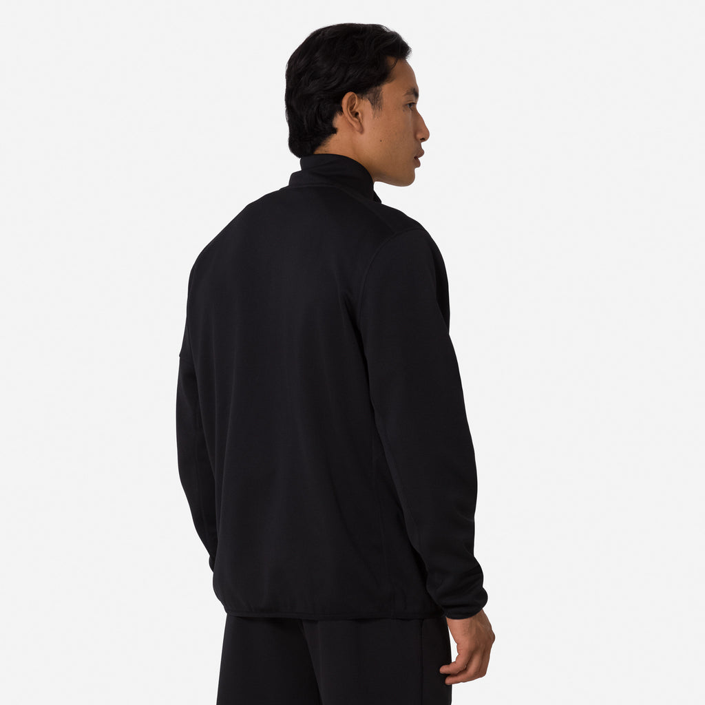 Men's Tech Fleece Half Zip - Black/Grey