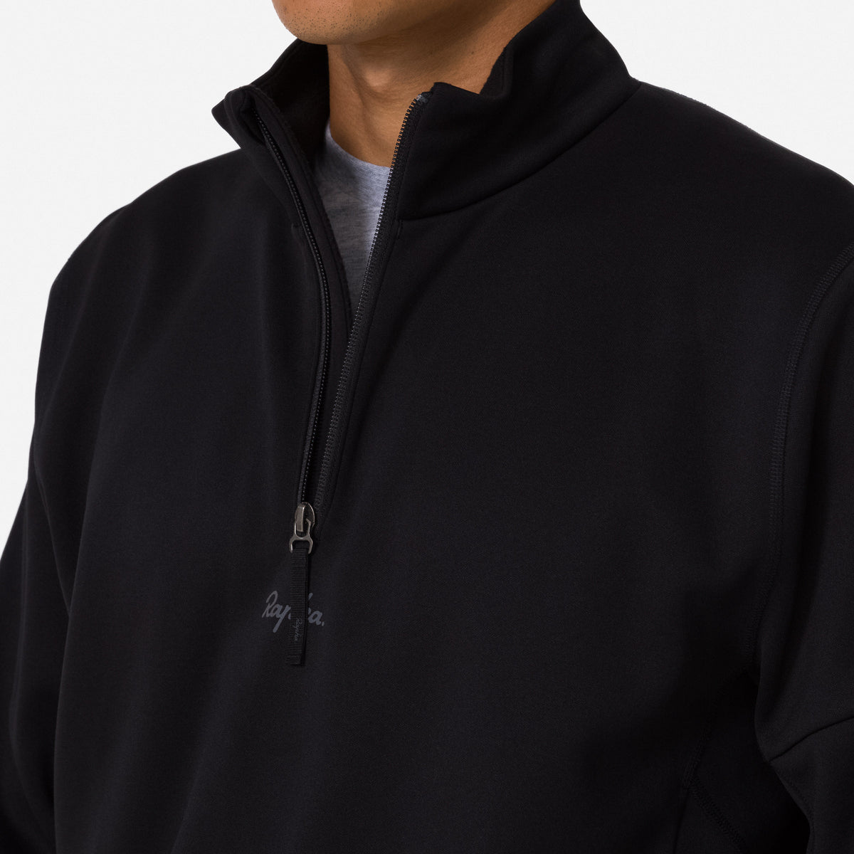 Men's Tech Fleece Half Zip - Black/Grey