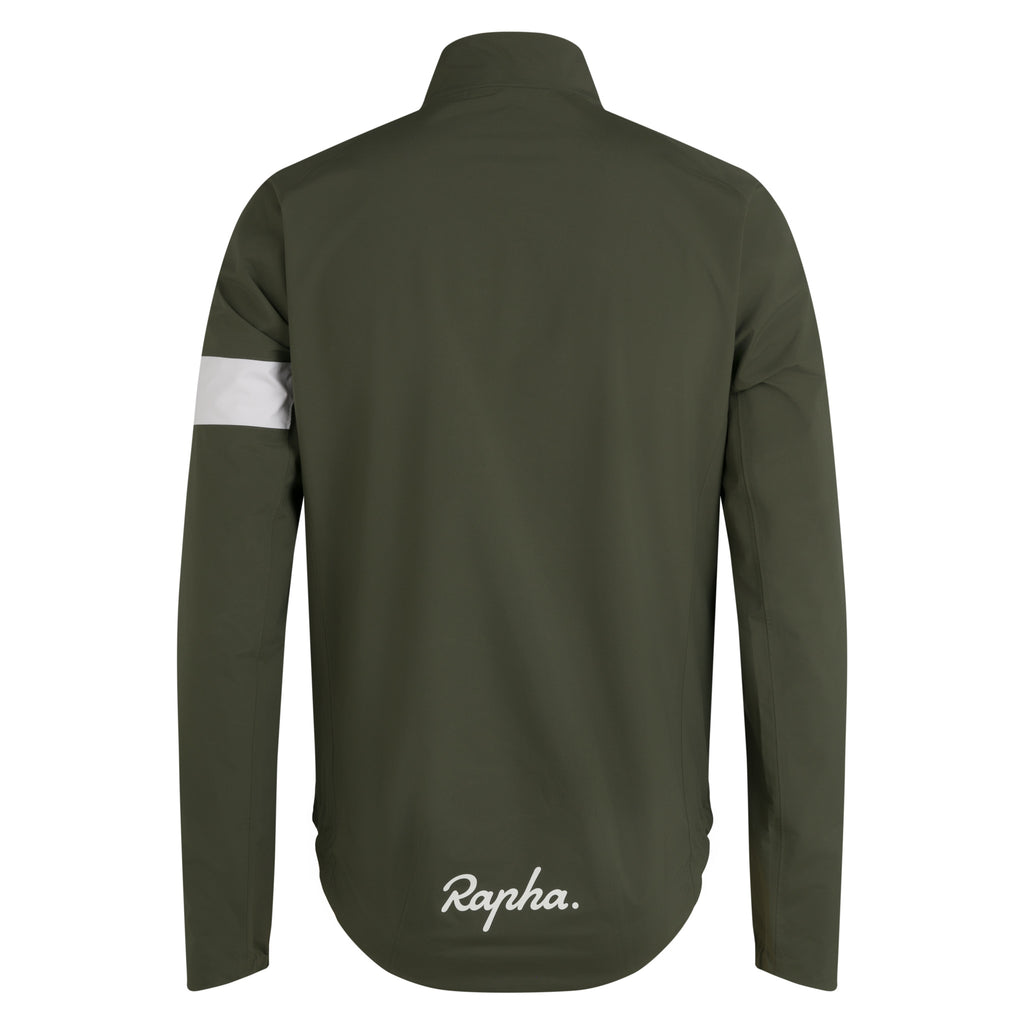 Men's Core Rain Jacket III - Dark Green/White