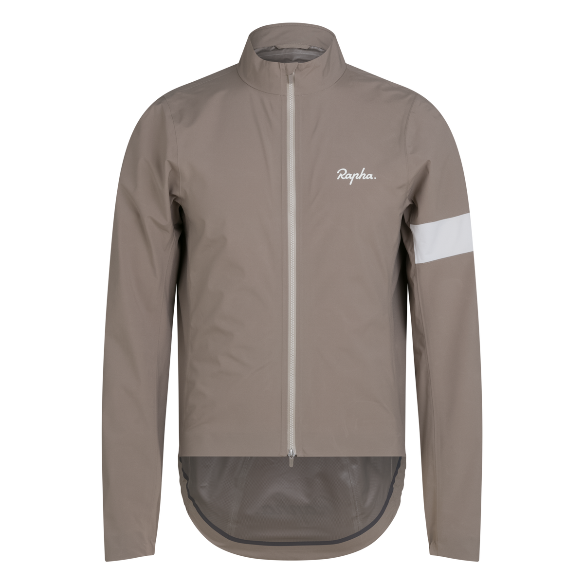 Men's Core Rain Jacket III - Dark Tan/White