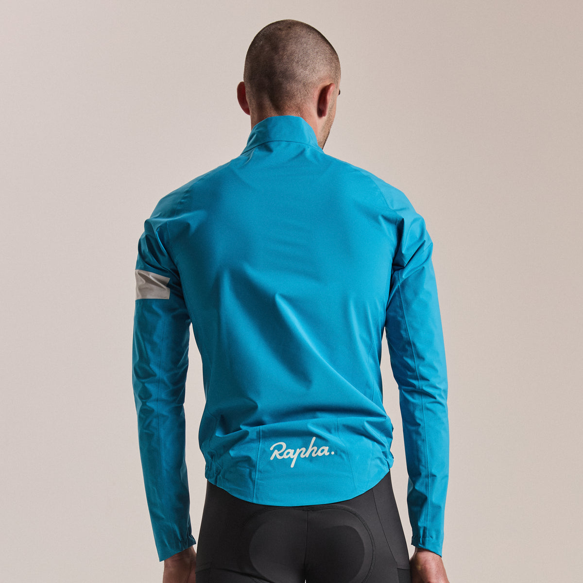Men's Core Rain Jacket III - Teal Blue/White