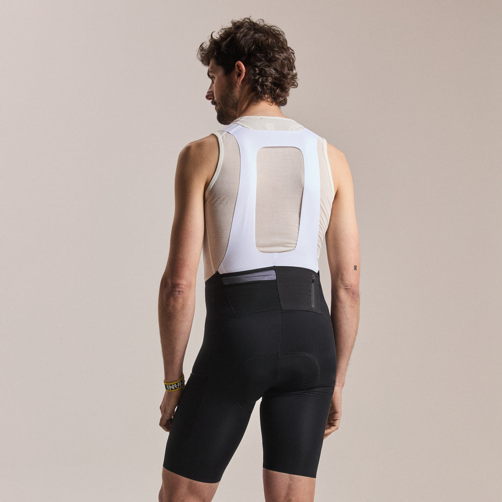 Men's Brevet Cargo Bib Shorts III - Black/White