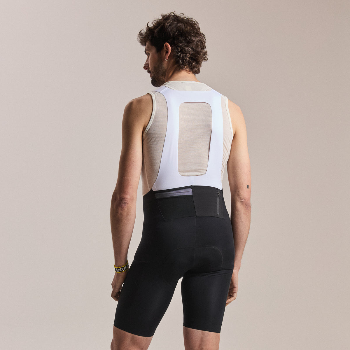 Men's Brevet Cargo Bib Shorts III - Black/White