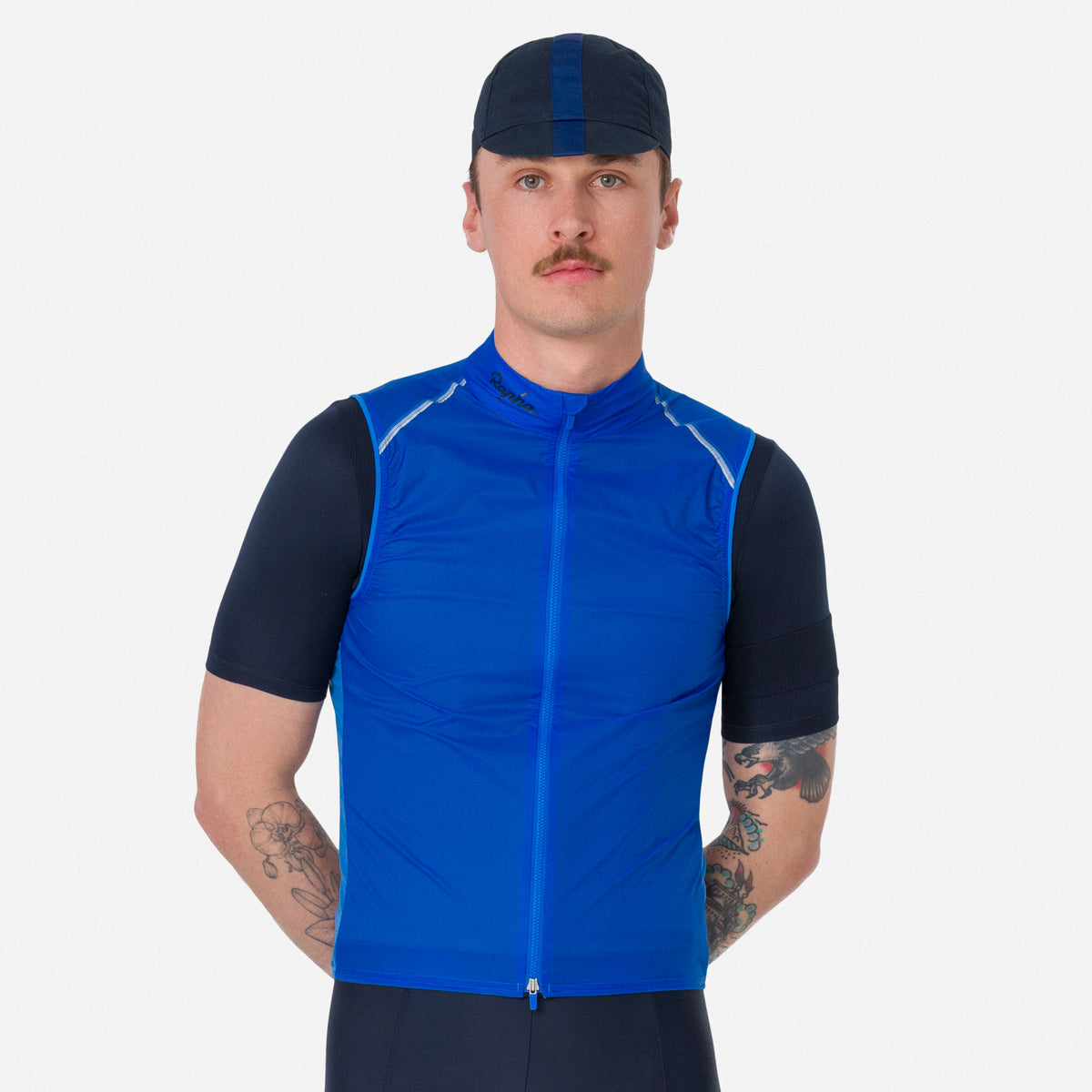 Men's Brevet Element Wind Gilet - Cobalt/Dark Navy