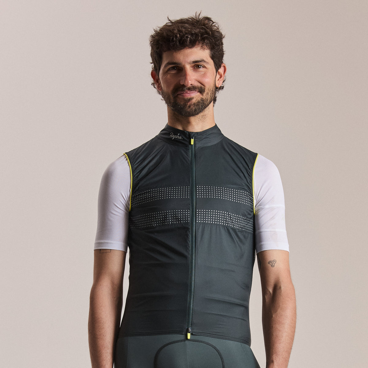 Men's Brevet Wind Gilet III - Dark Forest/Silver