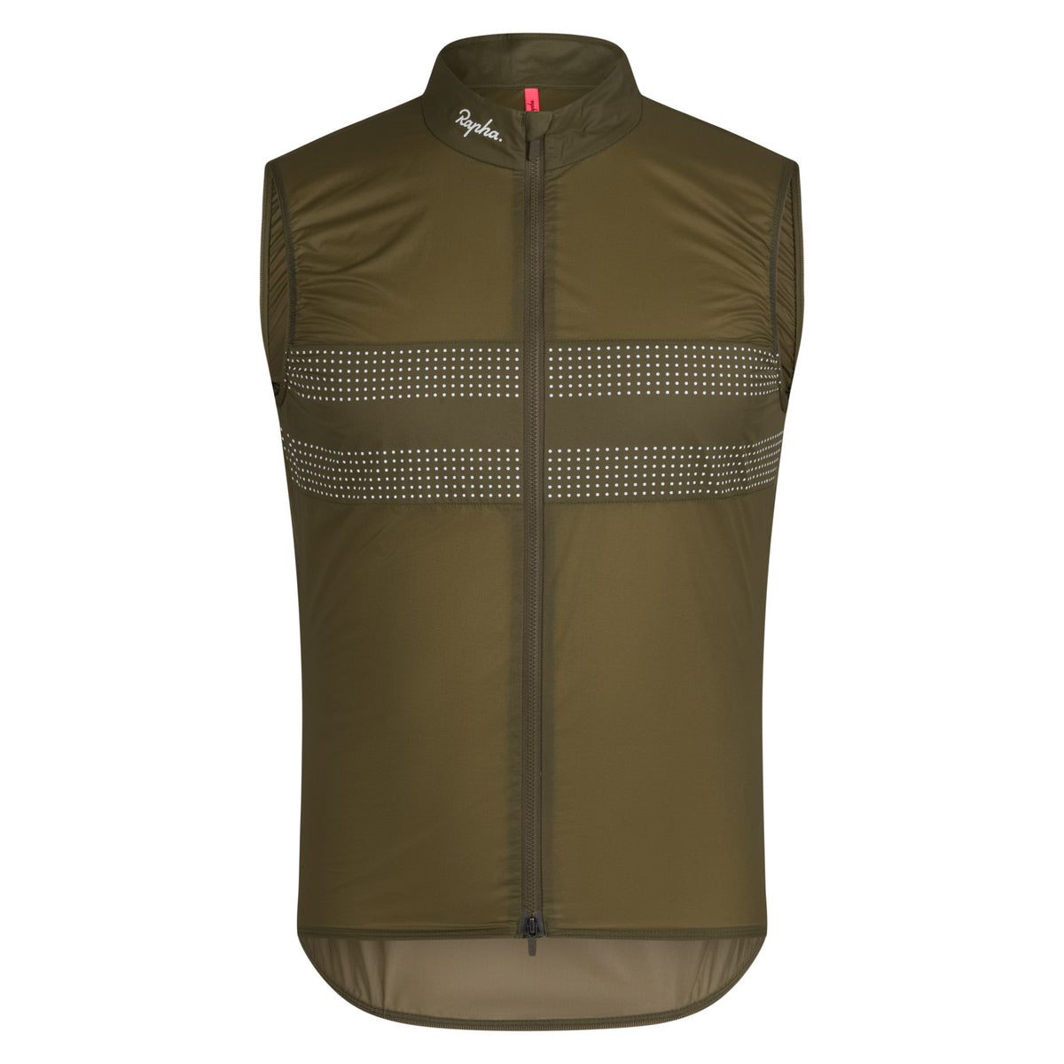 Men's Brevet Wind Gilet III - Dark Olive/White