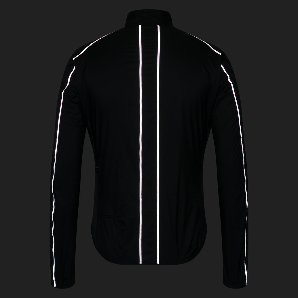 Men's Brevet Element Wind Jacket - Black/Dark Grey