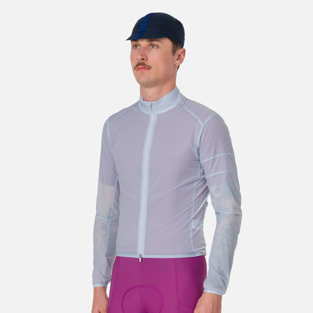 Men's Brevet Element Wind Jacket - Ice/Silver
