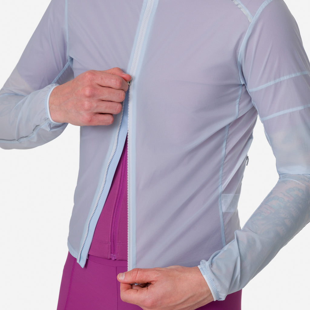 Men's Brevet Element Wind Jacket - Ice/Silver