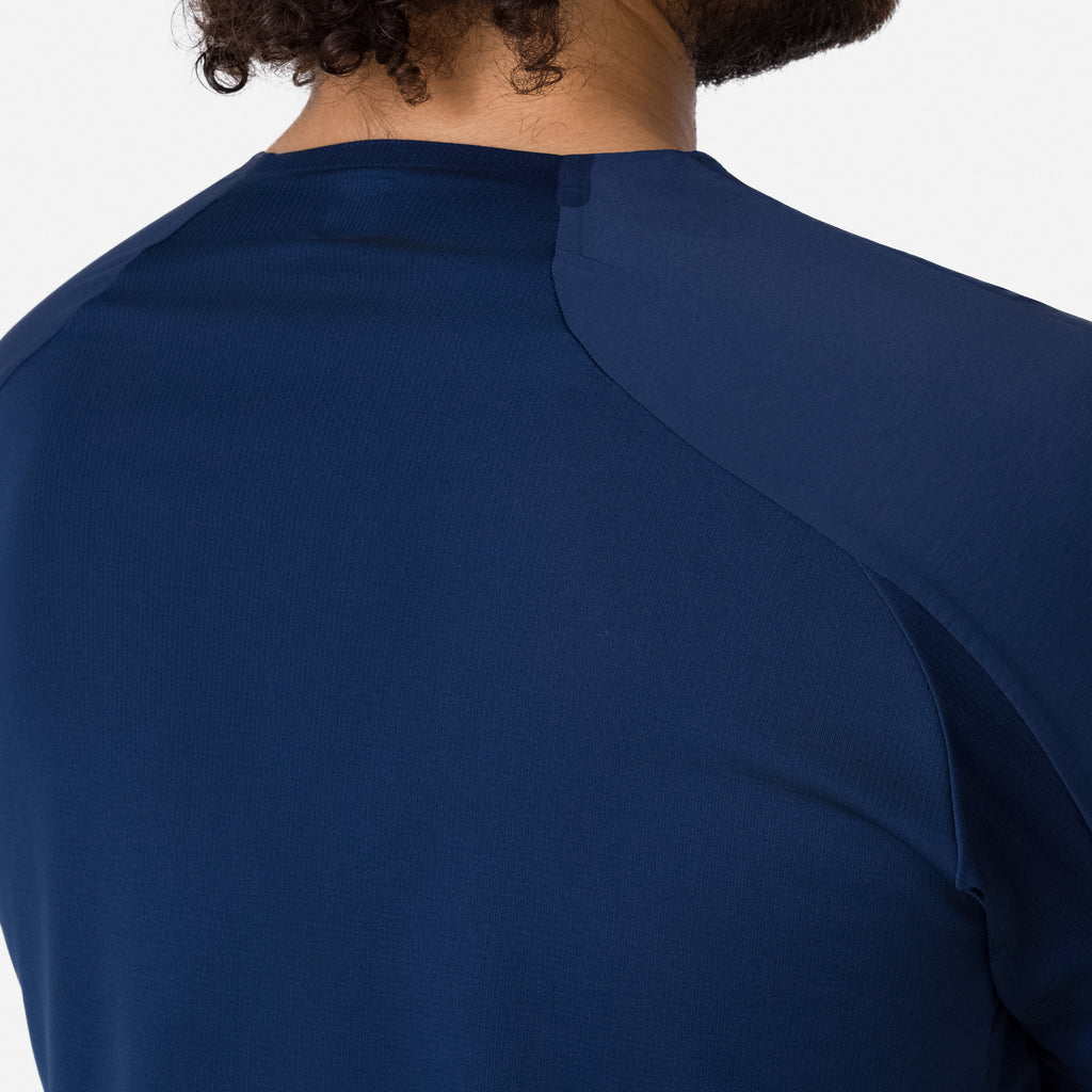 Men's Trail Finale Windblock Jersey - Marine Blue/Black
