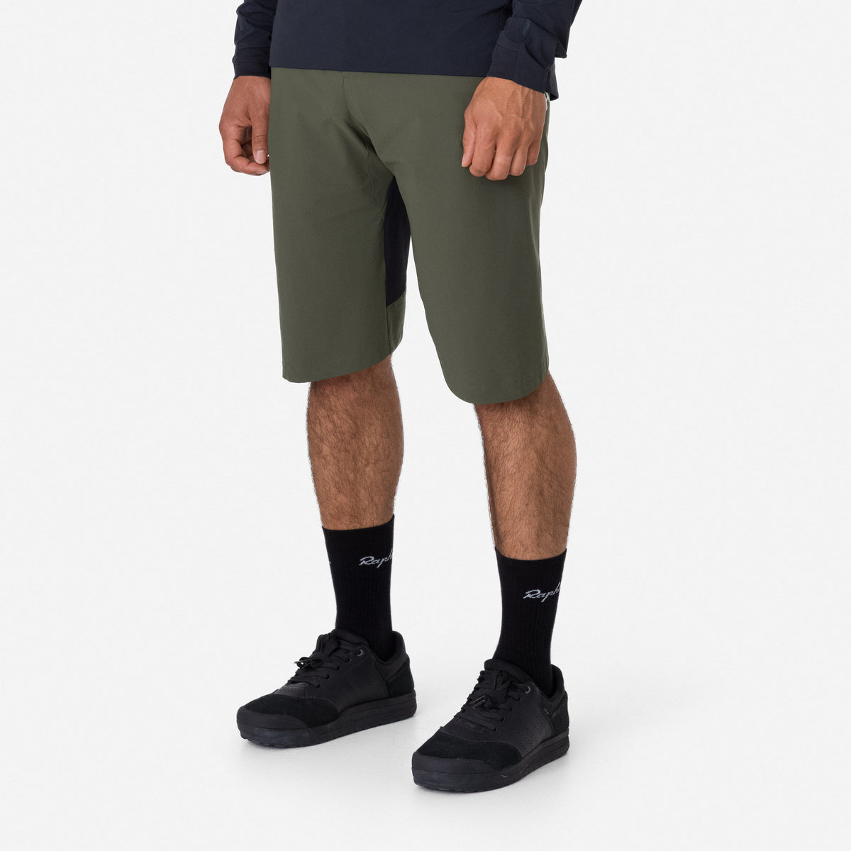 Men's Trail Finale Shorts - Dark Green/White