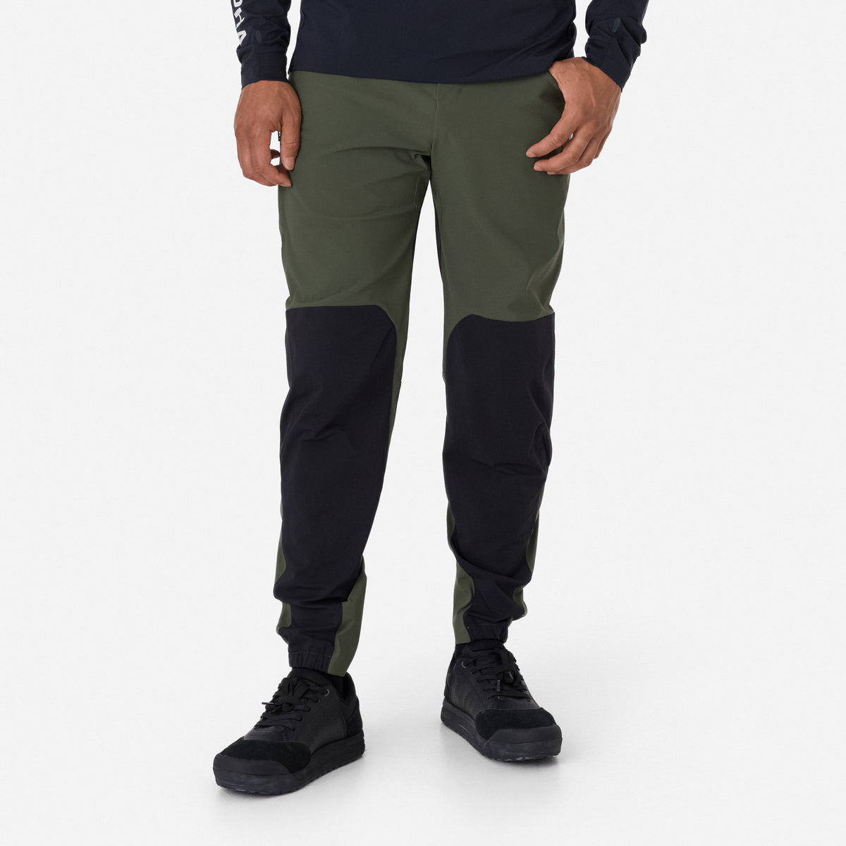 Men's Trail Finale Pants - Dark Green/White