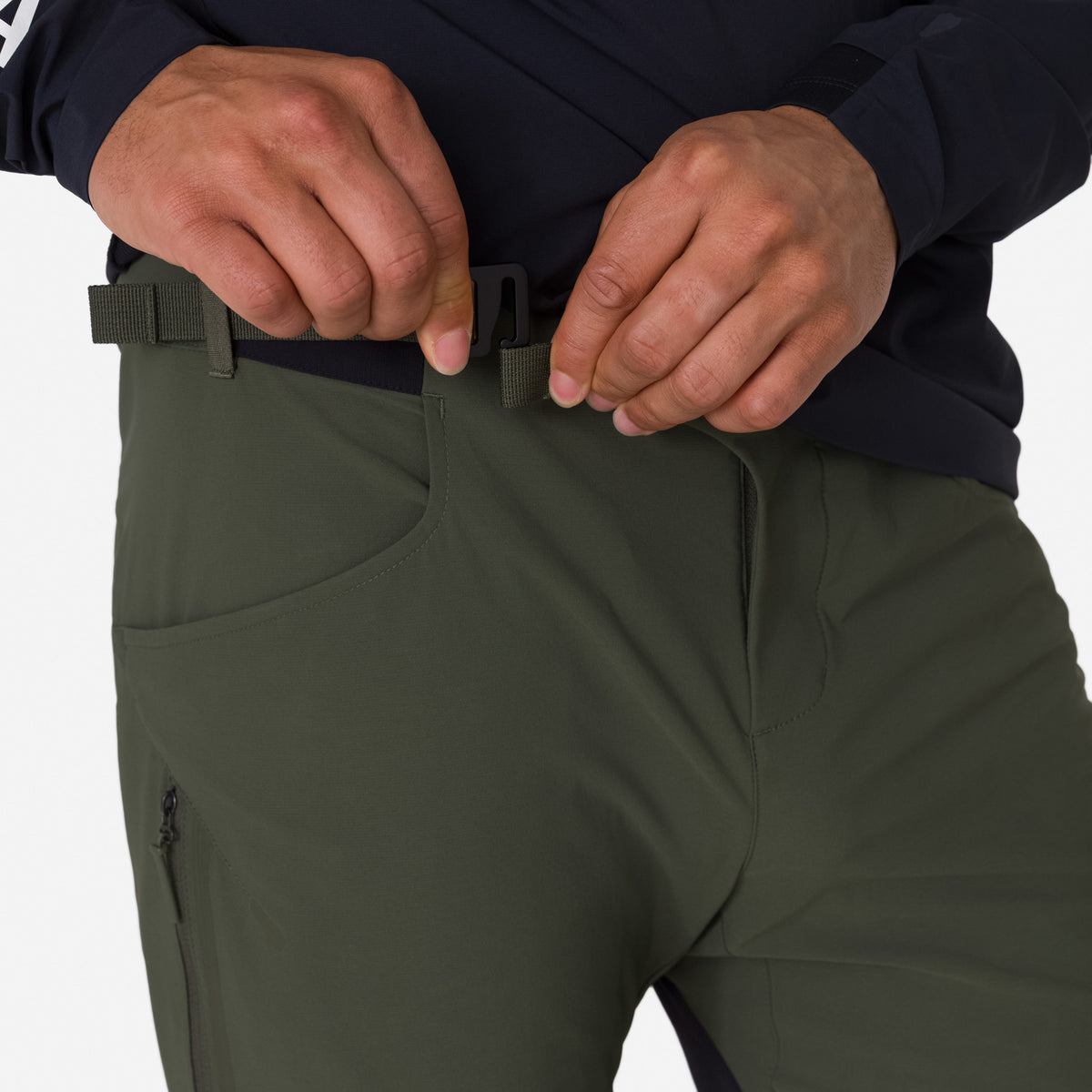 Men's Trail Finale Pants - Dark Green/White