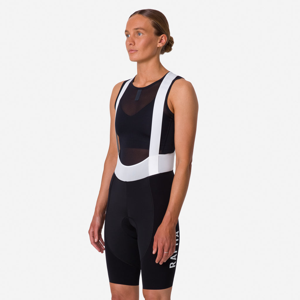 Women's Pro Team Bib Shorts III - Long - Black/White