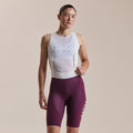 Women's Pro Team Bib Shorts III - Long - Plum/White