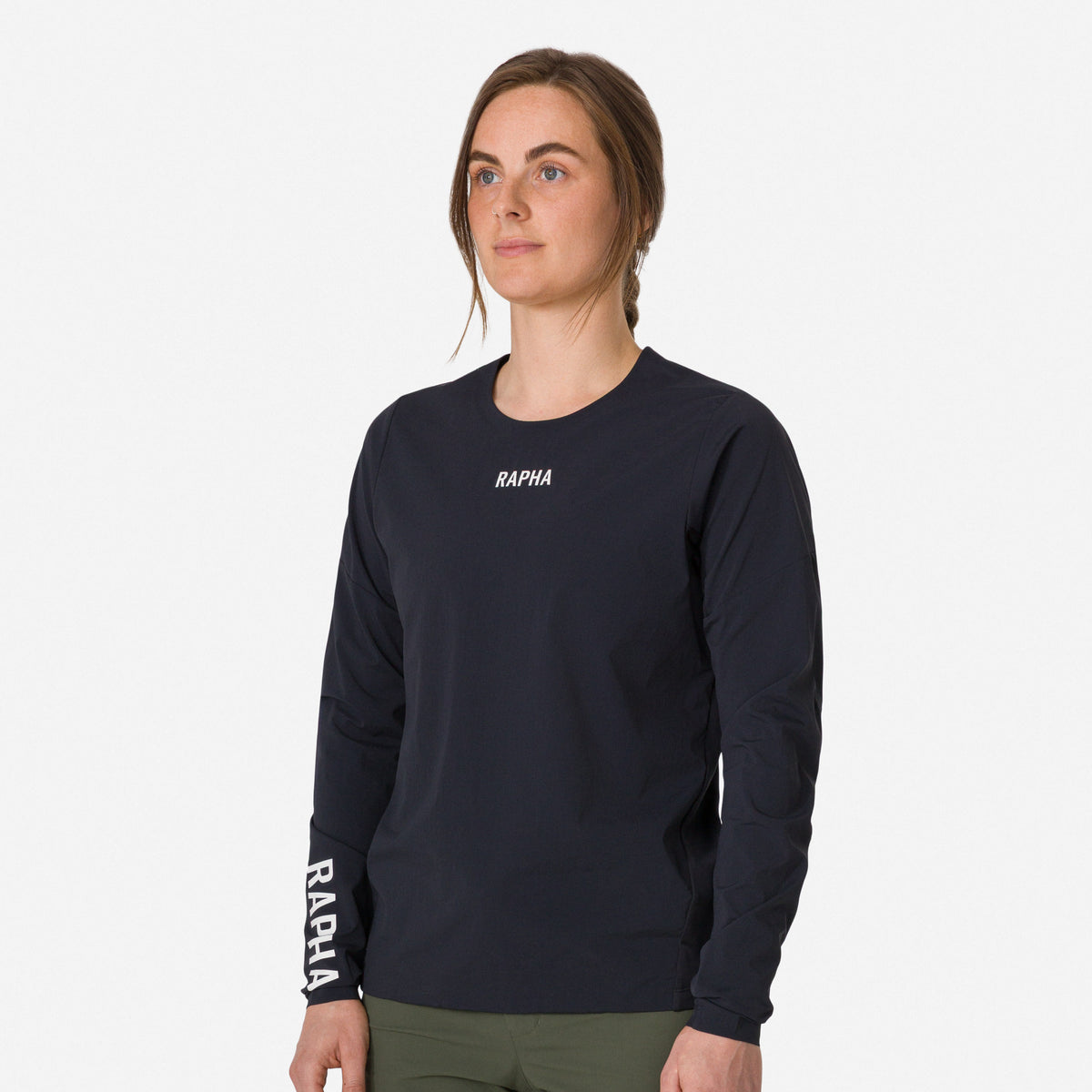 Women's Trail Finale Windblock Jersey - Black/White