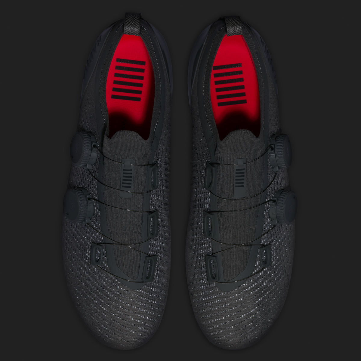 Pro Team Powerweave Road Shoes - Dark Grey/Silver