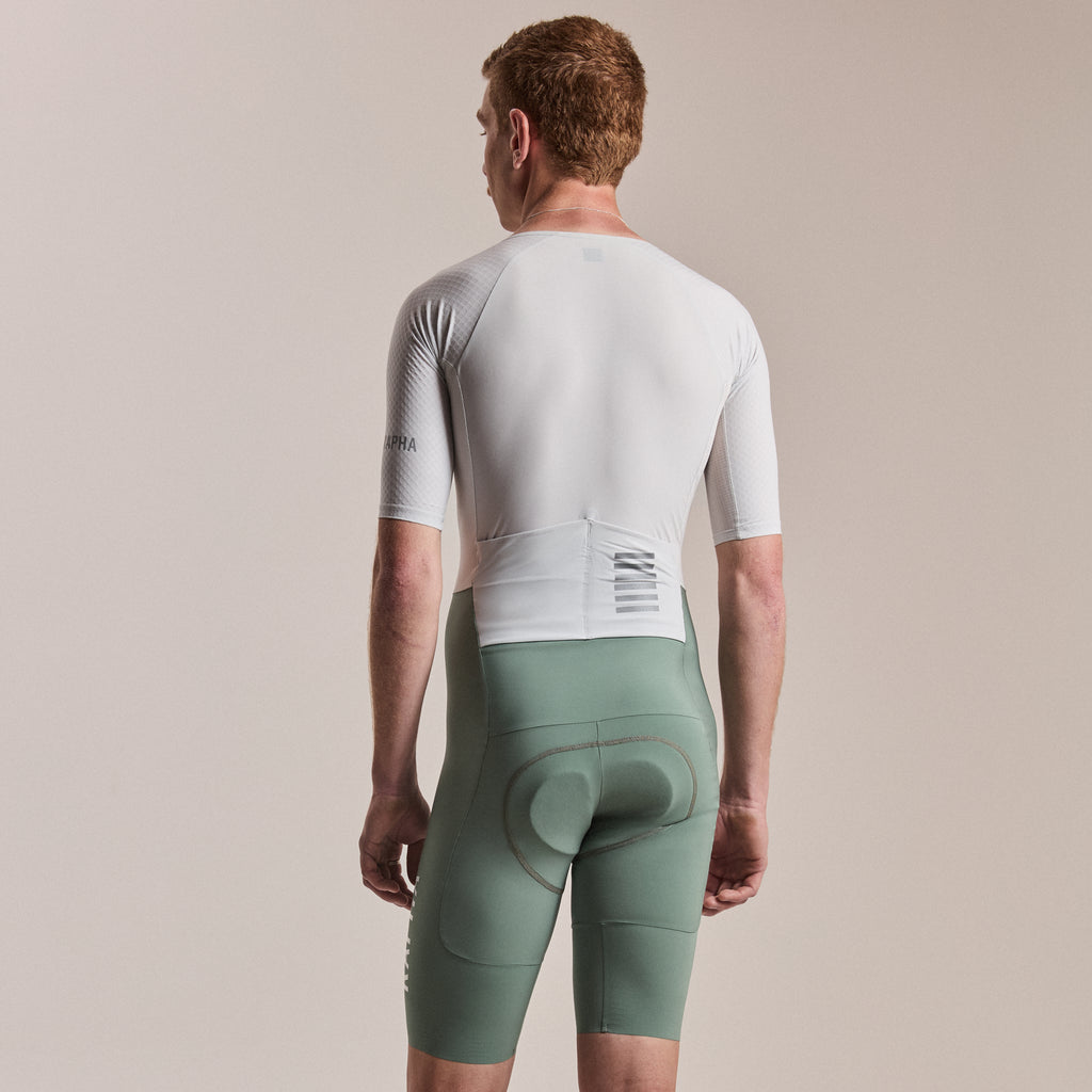 Men's Pro Team Summer Roadsuit - Silver/Laurel