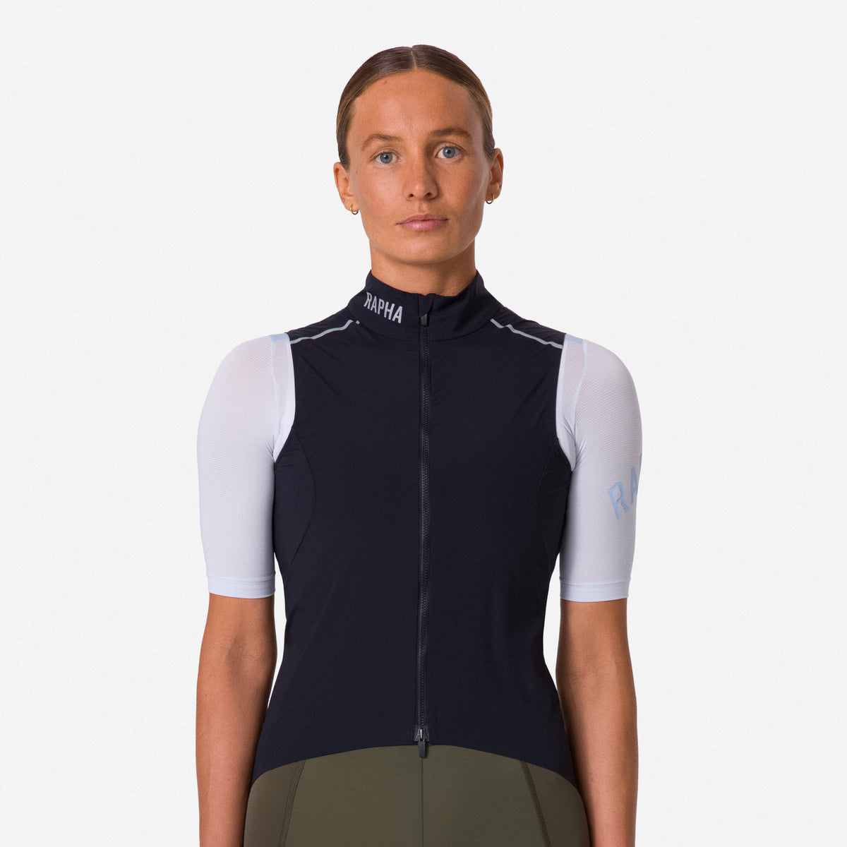 Women's Pro Team Gilet II - Black/Silver Reflective