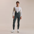 Men's Brevet Cargo Winter Tights - Dark Forest/Chartreuse