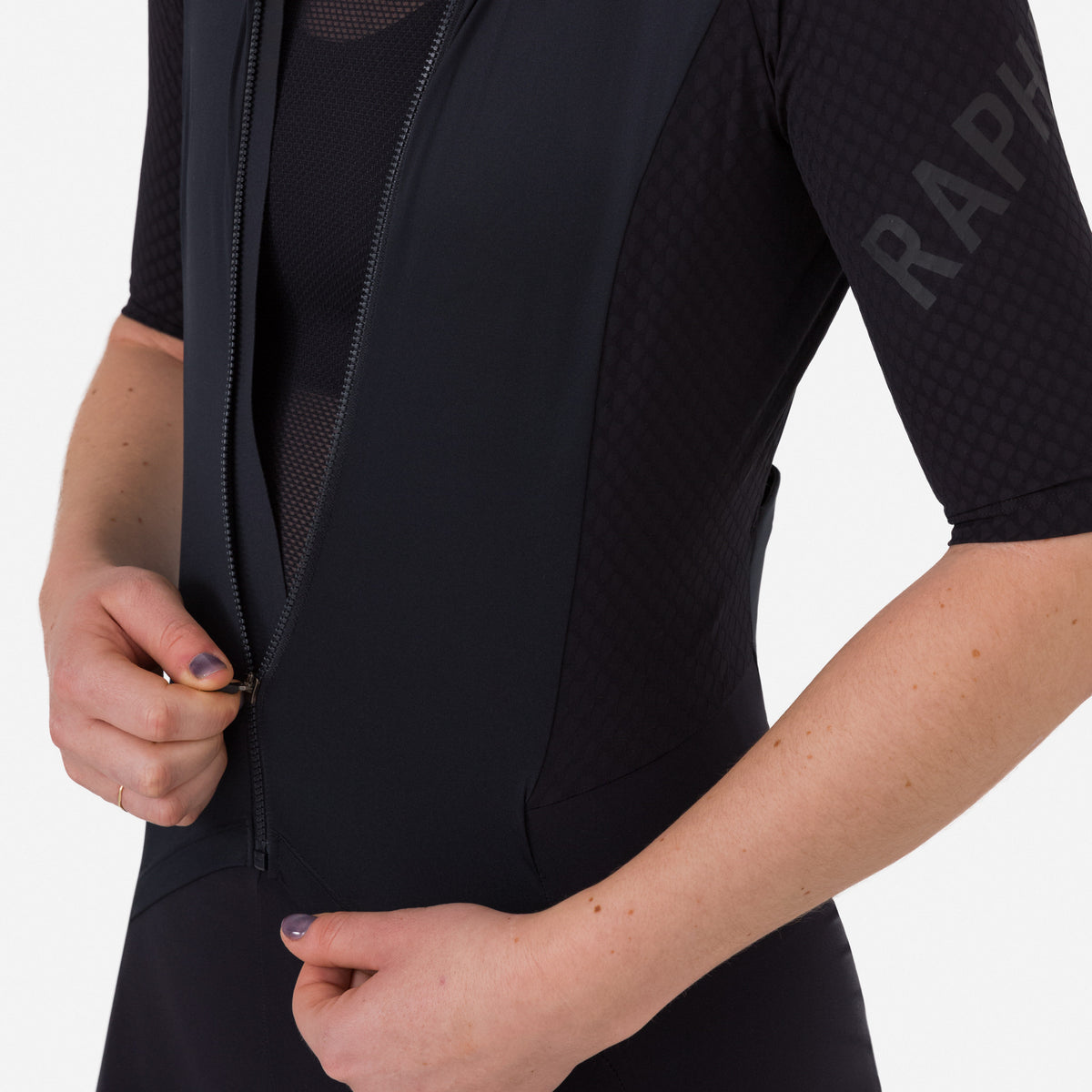 Women's Pro Team Roadsuit - Black/Black