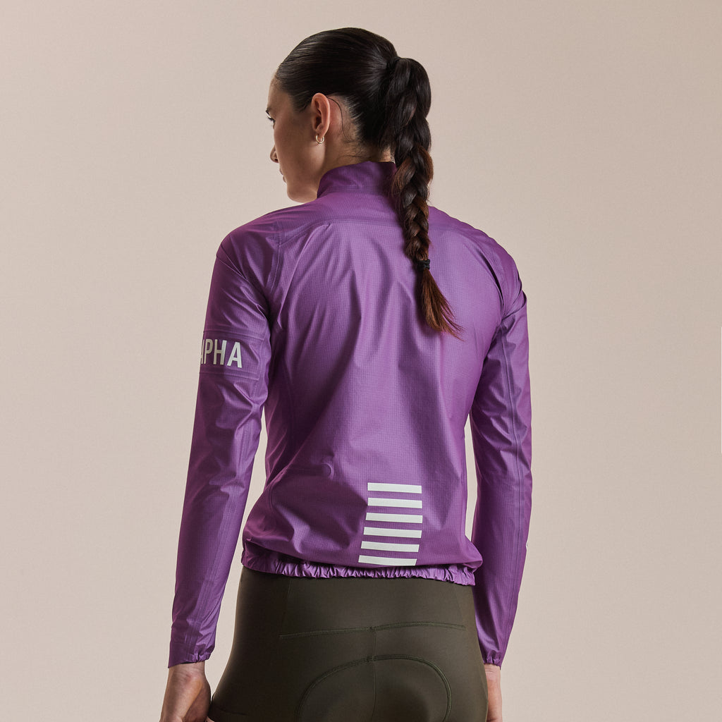 Women's Pro Team Gore-Tex Lightweight Rain Jacket II - Deep Magenta/White
