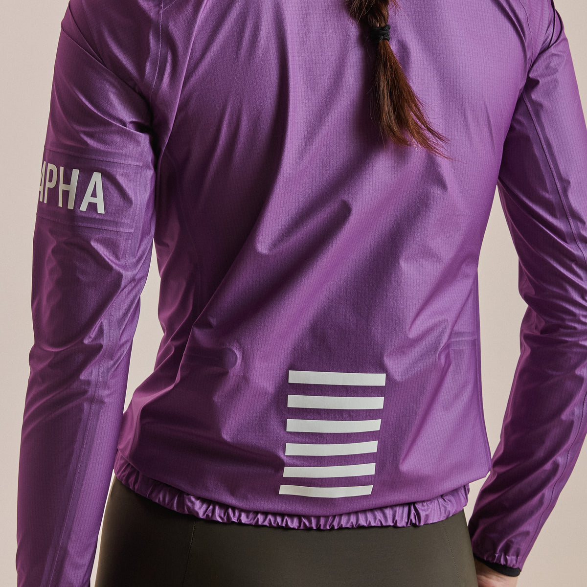 Women's Pro Team Gore-Tex Lightweight Rain Jacket II - Deep Magenta/White
