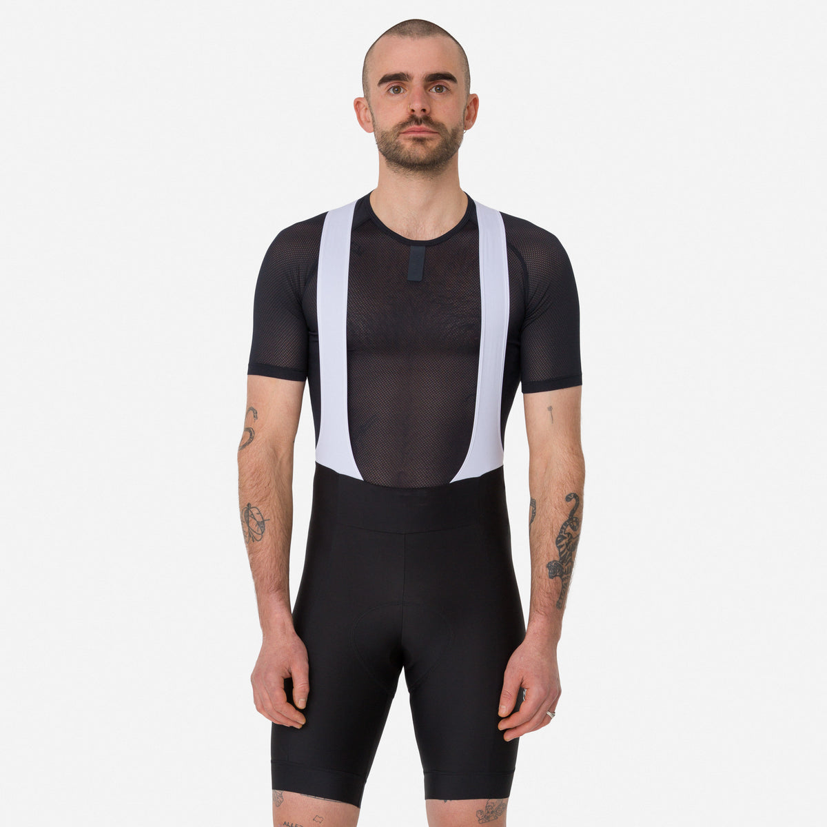 Men's Core Bib Shorts - Black/White
