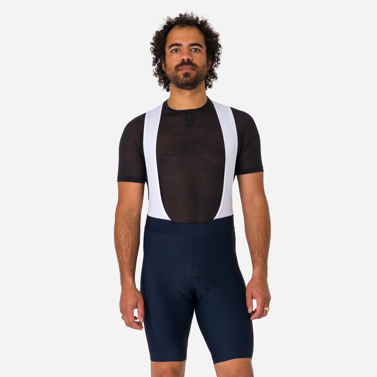 Men's Core Cargo Bib Shorts - Dark Navy/White