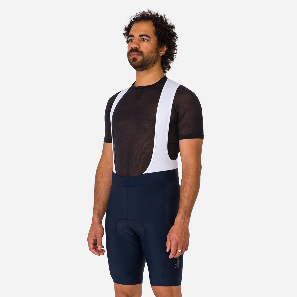Men's Core Cargo Bib Shorts - Dark Navy/White