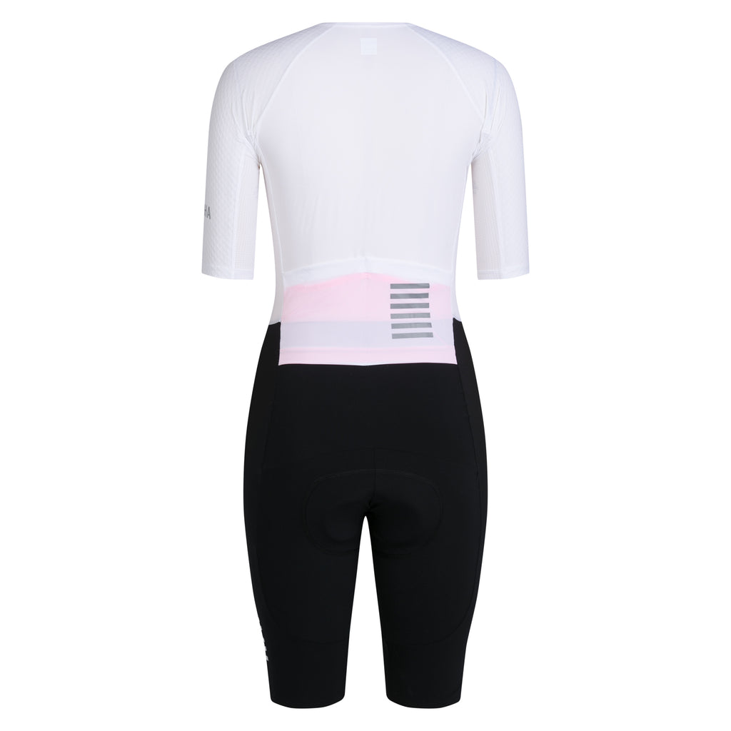Women's Pro Team Summer Roadsuit - White/Black