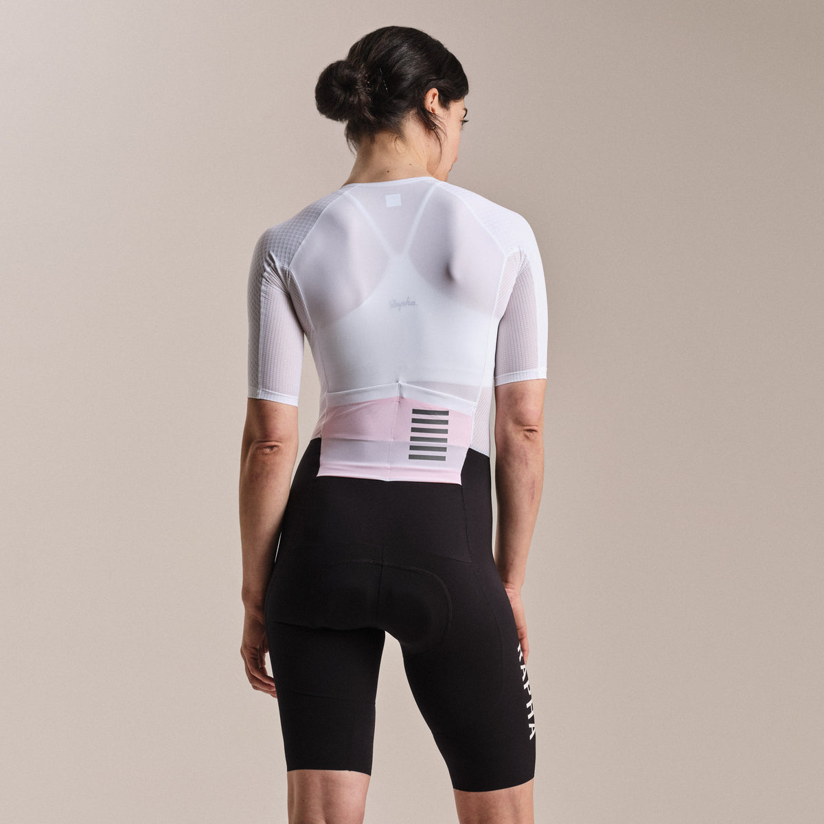 Women's Pro Team Summer Roadsuit - White/Black