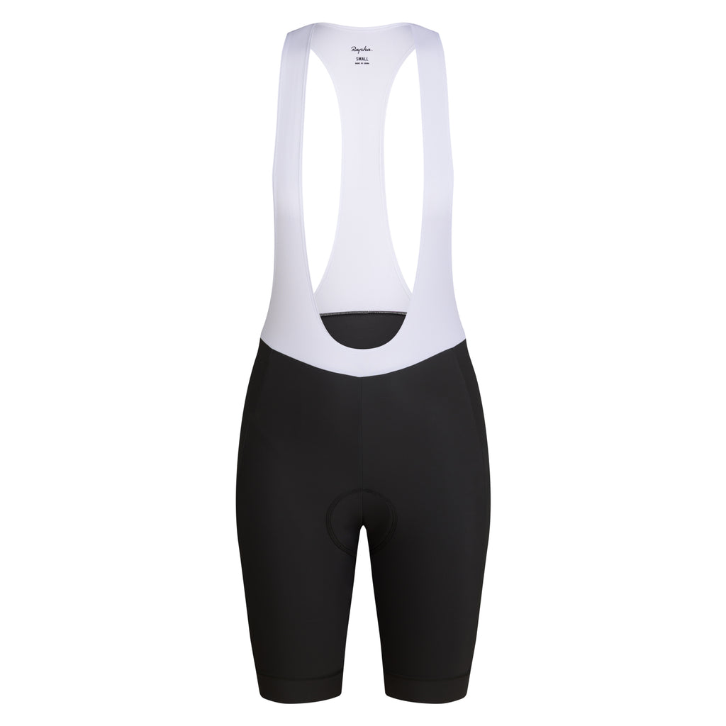 Women's Core Bib Shorts - Charcoal/White