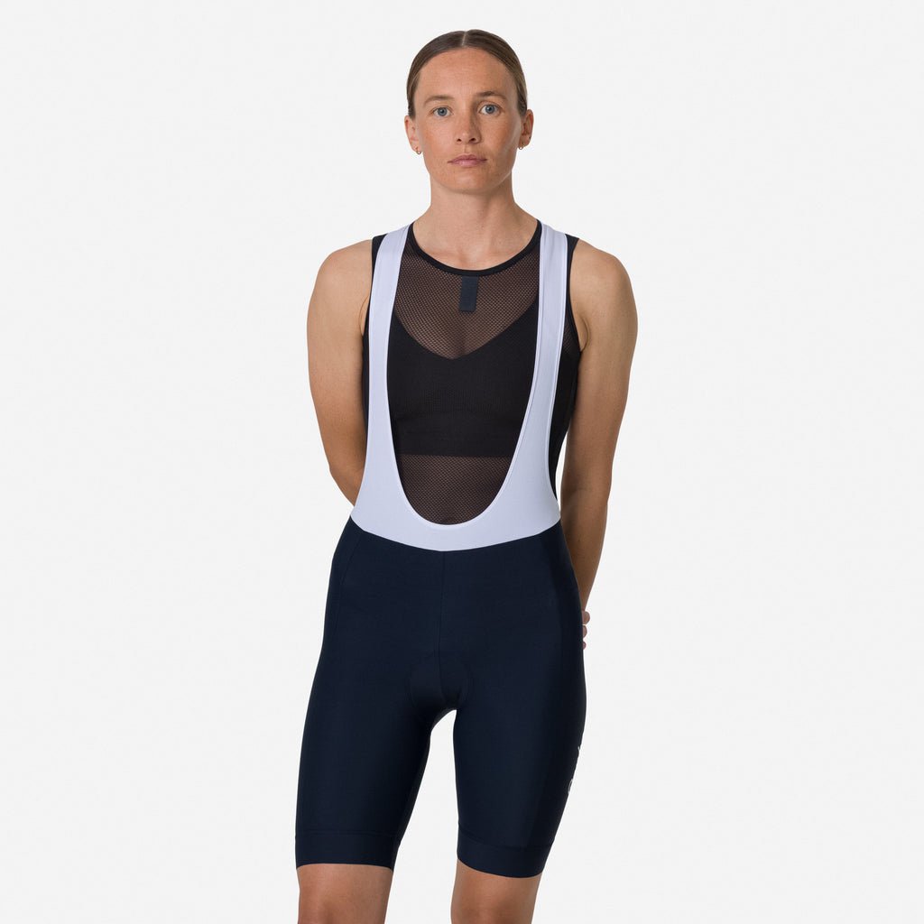 Women's Core Bib Shorts - Dark Navy/White