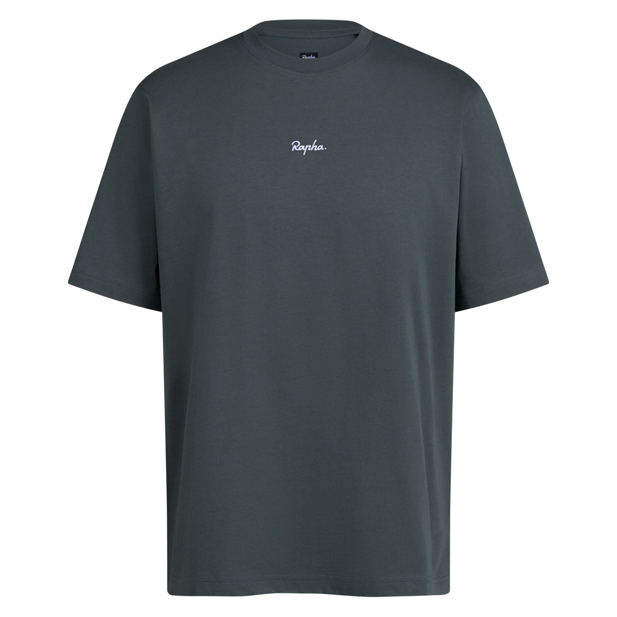 Men's Regular Cotton T-Shirt - Onyx/White