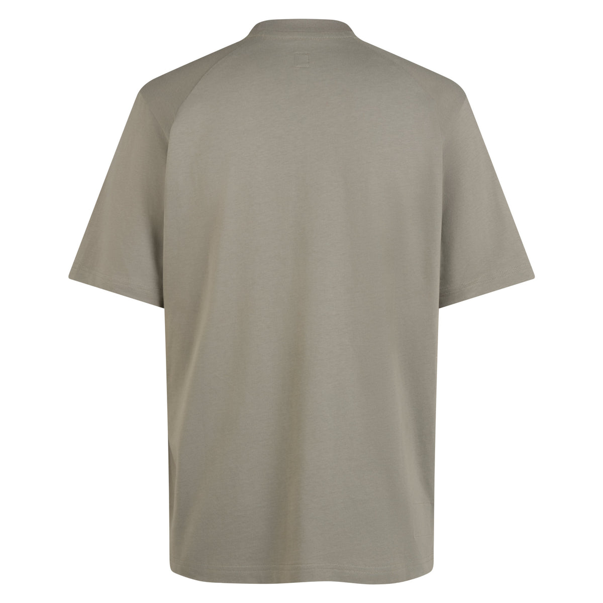 Men's Regular Cotton T-Shirt - Khaki/White
