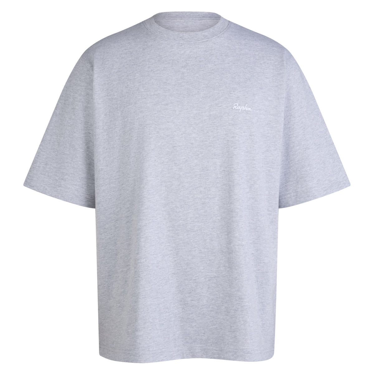 Men's Relaxed Cotton T-Shirt - Grey/White