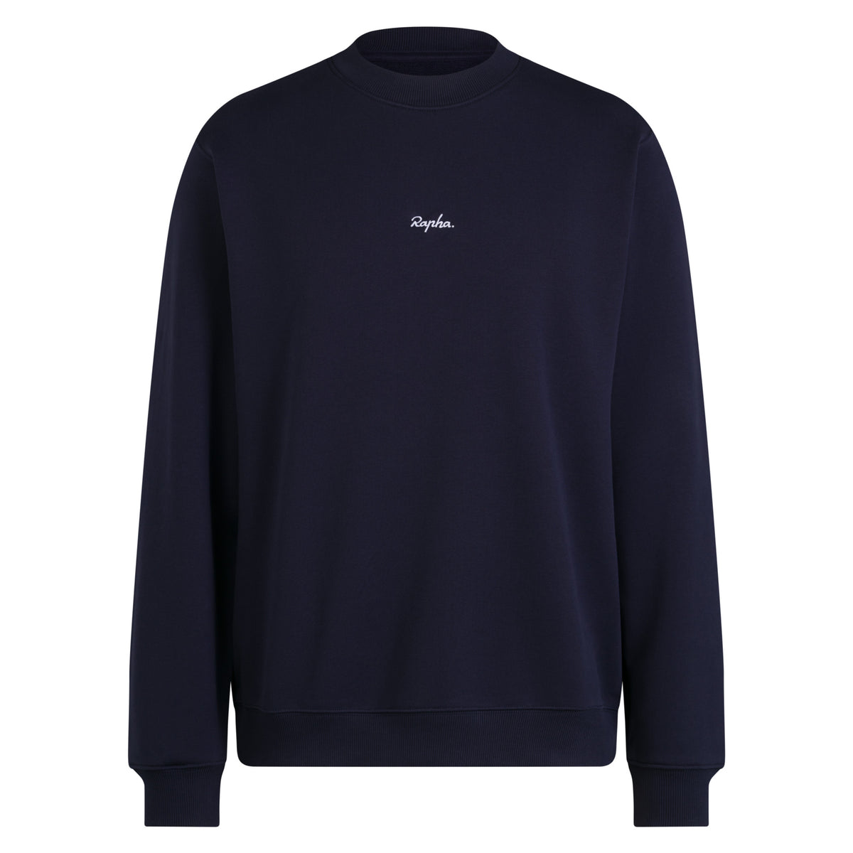 Men's Heavyweight Cotton Sweatshirt - Dark Navy/White